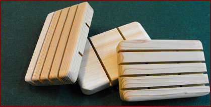 cedar soap dish