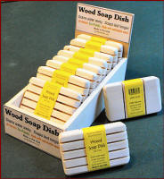 retail presentation box for wood soap dishes