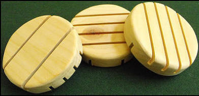  circular (round) wood soap dishes