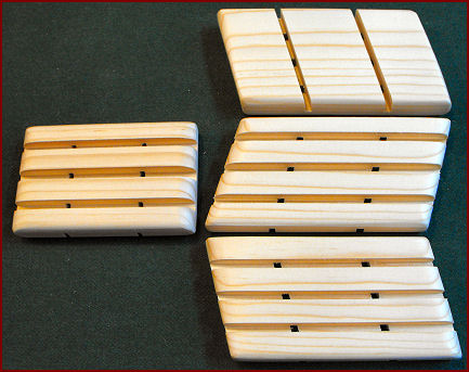 slanted wood soap dish