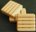 small square pine soap dish