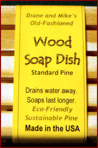 label for wood soap dish